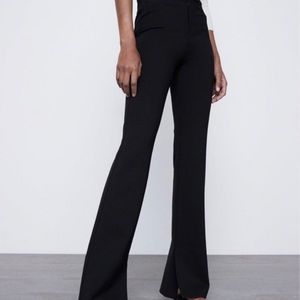 Zara stretchy flare black pants size XS